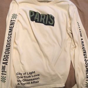 Pale yellow Paris long sleeve